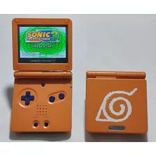 Gameboy Sp Tema Naruto Com Tela Ips