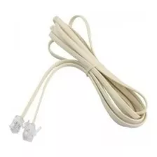 Cable Plano Para Telefono De Linea Rj 11 De 3 Metros Cordon 