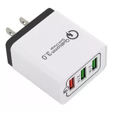 Cargador Potente, Mxgel-002, 3 Puertos Usb, 100-240v, 50-60