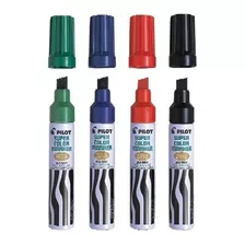 4 Plumones Pilot Jumbo Super Color Marker Recargable