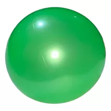 10 Pelota Verde Color Liso Plastico Mayoreo Niño Fiesta