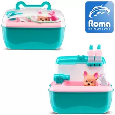 Brinquedo Maleta Dr. Canino Pet Verde Água Roma Brinquedos