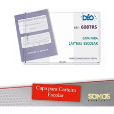 Capa Para Caderneta Escolar Kit Com 10 Peças