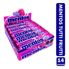 Caramelo Masticable Mentos Sabor Tutti Frutti(caja Con 14u)