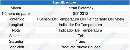 Sensor Refrigerante Cts A8 Quattro Turbo 12/13 Intran Foto 3