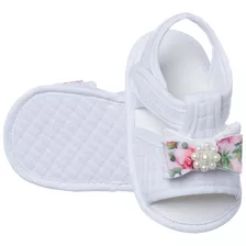 Sandálias Bebe Infantil Conforto Meninas Laço Colorido Sf28