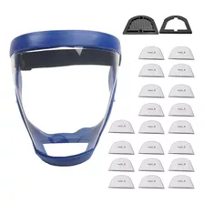 Capa Facial Máscara Anti Nevoeiro Máscara Moldura Azul