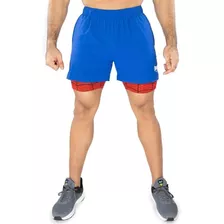 Pantaloneta Everlast Dos En Uno Spiderman -azul