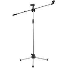 Pedestal Para Microfono Con Boom Niquel Intro