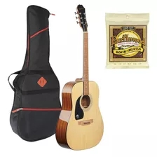 Kit Guitarra EpiPhone Dr100 Zurdos Funda Y Encordado Gratis
