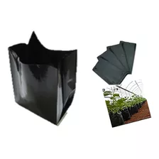 Bolsas Negras Invernadero Cultivo Siembra Plantas 1kg 40 X40