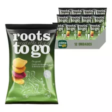 Chips De Mandioca E Batata-doce Roots To Go 45g (12 Pacotes)