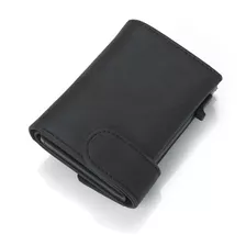 Billetera Tarjetero Rfid Cuero Pu Hombre Minimalista 