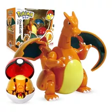 Pokemon Com Pokebola Boneco Brinquedo Articulado Charizard