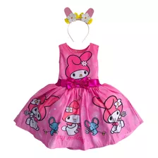 Vestidos Disfraz Bebé Niña My Melody Melody Hello Kitty Fiesta Cumpleaños Estampado