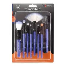 Kit Pincéis Maquiagem Macrilan Kp3-1a - Cores Sortidas