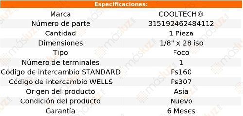 (1)bulbo Presin Aceite Subaru Svx 6 Cil 3.3l 92/97 Foto 4