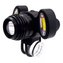 Farol Lanterna Bike Dianteiro 3 Funções E Zoom Recarregável