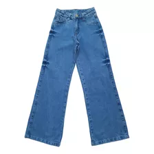 Calça Jeans Feminina Pantalona Wide Leg Meninas Juvenil 