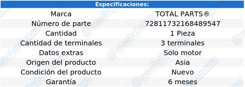 Motor De Ventilador 3 Term Topaz V6 3.8l 92-94 Total Parts Foto 4