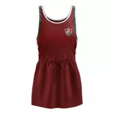 Vestido Fluminense Defy Esportivo Shape Acinturado Feminino