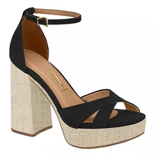 Sandalia Casual De Dama Vizzano 236417-105 Negro/natural