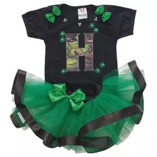 Conjunto Para Bebe De Tutu Hulk Bruce Banner Fantasia Menina