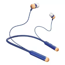 Casa De Marley Sonrisa Jamaica Auricular Bluetooth Inalambr Color Azul