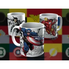 Plantillas Para Sublimar Tazas - Super Heroes Comics