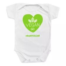 Body Bebê Personalizado Vegano Vegetariano Vegan Roupinhas