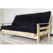 Futon Sillon Cama 3 Cuerpos + Colchon Gabardina Loly & Jo