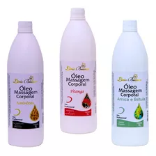 Kit C/3 Óleos Para Massagem Corporal Lírio Branco 1l