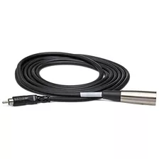 Cable Desequilibrado Rca Xlr3m Xrm105, 5 Pies, Color Ne...