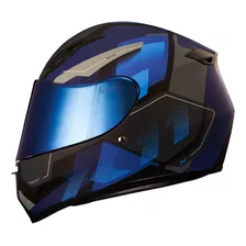 Capacete Moto X11 Trust Pro Transit Azul Cinza 60