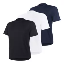 Kit 3 Camisetas Proteção Solar Camisa Uv Malha Fria Dry Fit 