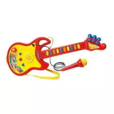 Guitarra Infantil Com Microfone - Dm Toys 