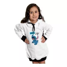 Blusa Moletom Vestido Lilo E Stich Lançamento Infantil