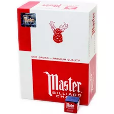 Caja De 144 Tizas Master Americana Para Pool O Casin