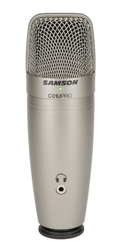Micrófono Samson C01u Pro Condensador  Supercardioide Plateado