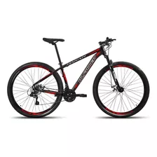 Bicicleta Aro 29 Alfameq Makan Freio Disco 21v Shimano Bike Cor Preto/vermelho Tamanho Do Quadro 19