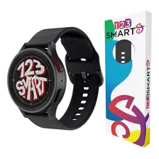 Pulseira De Silicone Colorido 20mm Marca 123smart Compativel Com Garmin Forerunner 158 245 245 Music 55 645 645 Music Move3 S40 Venu Vivomove Venu Sq Vivoactive3 Cor - Preto