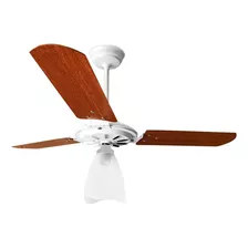 Ventilador De Teto Ventex Yris Branco E Mogno Com 3 Pás Cor Mogno De Madeira, 101.5 cm De Diâmetro 127 v