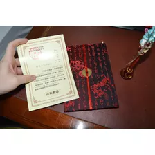 Conjunto Caneta Agenda Chinesa Feita A Mão Frete Grátis