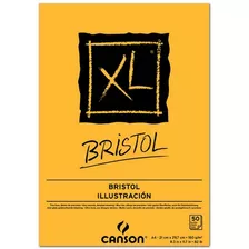 Block Canson Xl Bristol A4 Lustracion 180gr Grafito Tinta