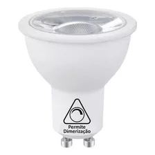 Lâmpada Led Dicroica Dimerizavel Mr16 Gu10 8w 2.7k Br Quente