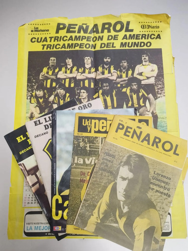 Revistas Peñarol Lote X5 Con Almanaque Fútbol Colección Club