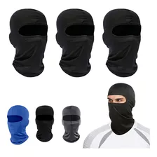 3 Pack Balaclava Pasamontañas Tacticos Bandana Moto Buff Color Negro3