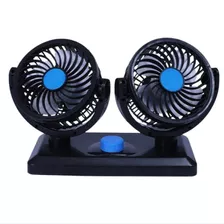 Mini Ventilador Duas Pontas Painel Carro Potente Calor Verão