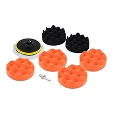 Gs 7pcs-set 4inch 100mm Buffing Sponge Woolen Polishing Pad 