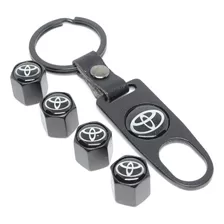 Tapa Valvulas Para Neumatico Emblema Toyota + Llavero Toyota